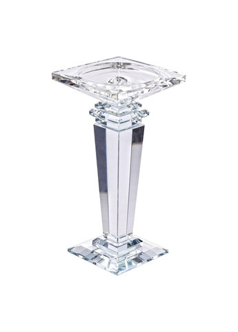 Підсвічник скляний на високій ніжці 9.5×9.5×20 см декоративний прозорий HP-4-52S Yiwu (369142660)