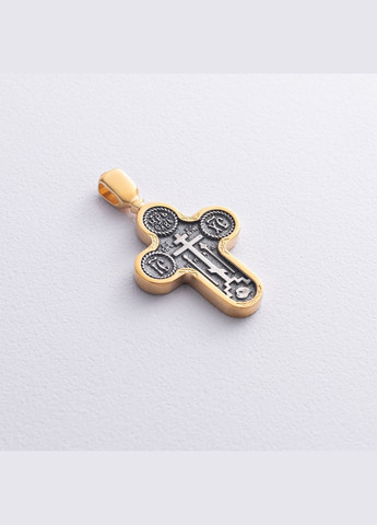 Православний хрест Голгофський (чорніння, позолота) 132720 Oniks (306424378)