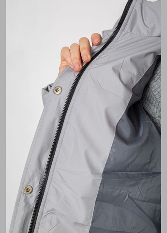 Сіра зимня куртка жіноча демісезонна Ager