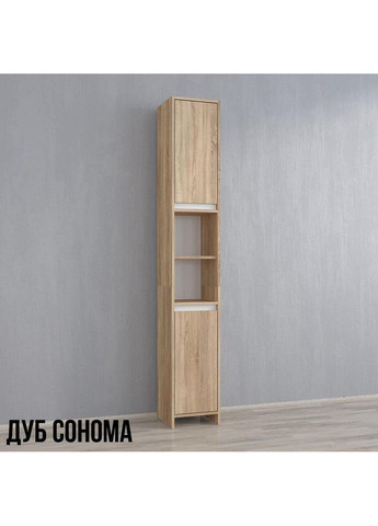 Пенал с полками для ванной. шкаф в ванную без ручек, на кухню I-118 No Brand (371910216)