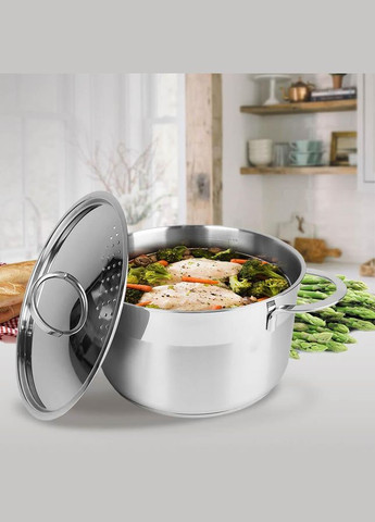 Кастрюля нержавейка с крышкой 16 см, 1.5 л (MR-3511-16) Maestro (334712811)