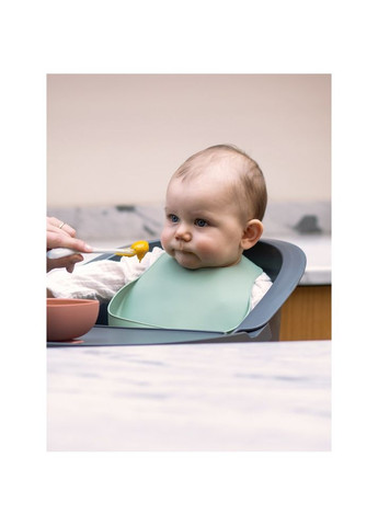 Нагрудник оливковый силиконовый, арт. 913541 Beaba (369489949)