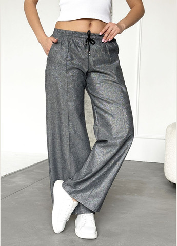 Стильні прямі штани з льону з люрексовою ниткою INNOE Штани (326989383)