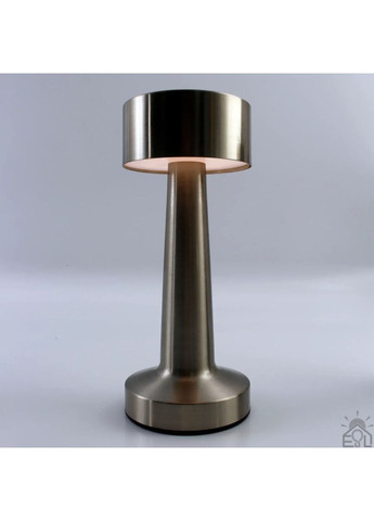 Настільна лампа сенсорна світлодіодна DOWN LIGHT з акумулятором 1200 mA Срібляста ESLLSE (365650667)