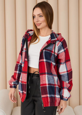 Бомбер з капюшоном женский "Нила" MioRichi бейсбольный на молнии (324423655)