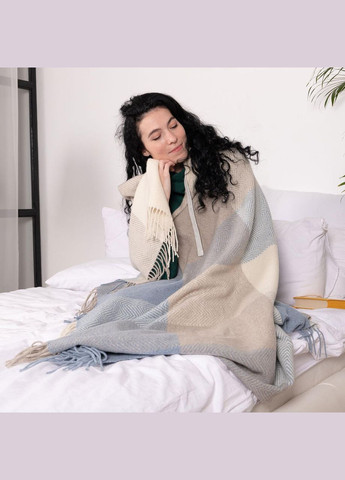 Плед вовняний Клітина 140 x 200 см (4499) Love You (334005141)