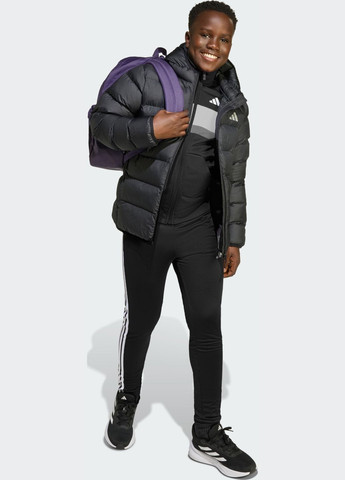 Черная демисезонная куртка synthetic kids adidas