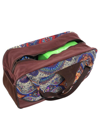 Сумка для йоги Yoga bag KINDFOLK (размер 19х50х33см, полиэстер, хлопок, темно-синий-фиолетовый) (FI-8366-4) SP-Sport (361438530)