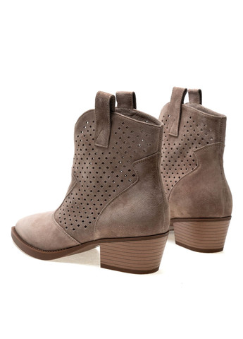 Летние ботинки 01548 бежевые Brocoli из натуральной замши