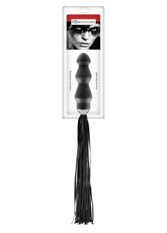 Флогер с ручкой анальным плагом Whip with Plug Handle - CherryLove Fetish Tentation (282710544)
