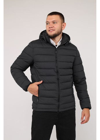 Темно-сіра демісезонна куртка чоловіча колір темно-сірий cb-00276118 Yuki