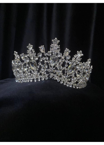 Диадема с кристаллами Сваровски, серебро No Brand (369162923)