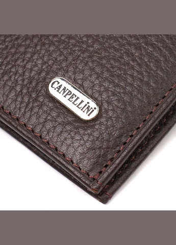 Компактный кошелек для мужчин из натуральной кожи флотар 21873 Коричневый Canpellini (331911067)