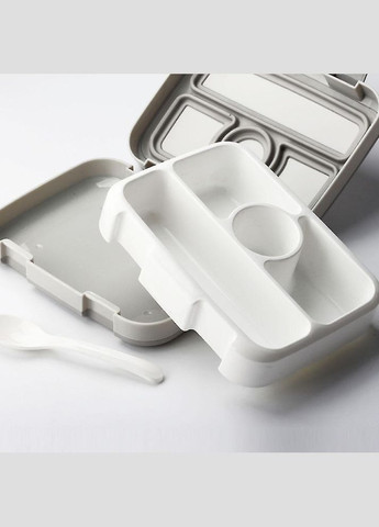 Якісний ланч-бокс на 5 герметичних секцій Light 920 мл, сірий No Brand (293970070)