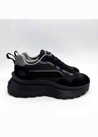Чорні всесезонні кросівки (р) шкіра/замша 0-1-1-obj-a-1-602 Lifexpert
