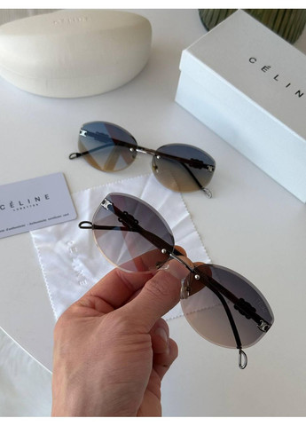 Очки женские солнцезащитные брендовые. Очки бренда CELINE безоправные и линзой полукорбанат No Brand (370975654)