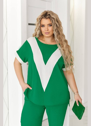 Жіночий костюм двійка кольору бургунді New Trend (324219769)