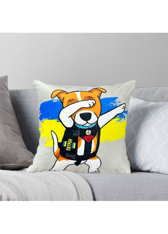 Подушка патриотическая 3D "Пес Патрон" 2534_E 11976 50х50 см FlexDress (368783759)