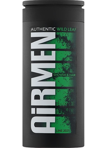 Гель для душа и шампунь 2в1 "Дикое письмо" Airmen Wild Leaf Shower & Hair 400ml (2-956596) Authentic Toya Aroma (369792538)