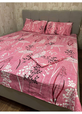 Комплект постільної білизни півтораспальний No Brand верба фіолетова (370864757)