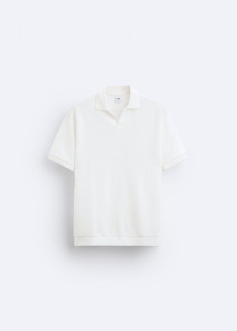 Белая футболка-футболка поло для мужчин Zara