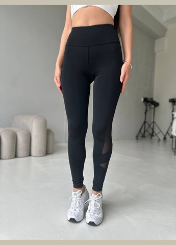 Черные демисезонные лосины, леггинсы Soda