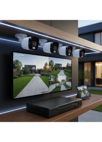 Комплект видеонаблюдения DVR KIT UCAM 4 камеры с регистратором / Комплект уличных камер с влагозащитой Digital (393821138)