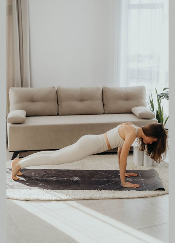 Килимок для йоги Travel - "Space Energy" Black + сумка LIT[h]A (331888464)