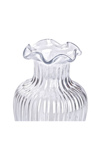 Стеклянная ваза декоративная для цветов и декора прозрачная. ProDobro (364192676)