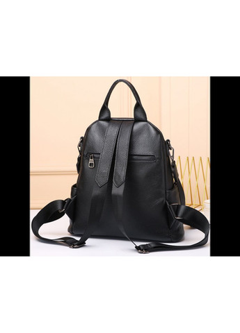 Шкіряний жіночий рюкзак міський чорний Leather 6711 Olivia (336551813)