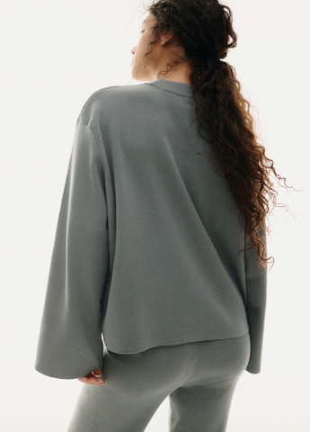 Сіро-зелений демісезонний светр H&M