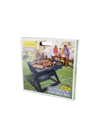 Мангал складаний MR1011 метал 0,5 мм для пікніка 45 х 30 х 35 см із хромованою решіткою Maestro (363045143)