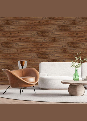 Самоклеюча вінілова плитка Темне дерево, ціна за 1 шт. СВП-004 Матова (3DPanda-0222) Sticker Wall (323155562)