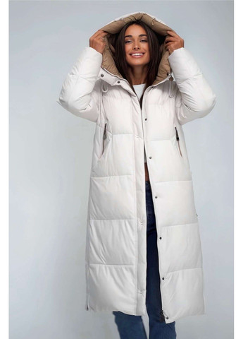 Перловий зимній Пуховик аляска Lora Duvetti