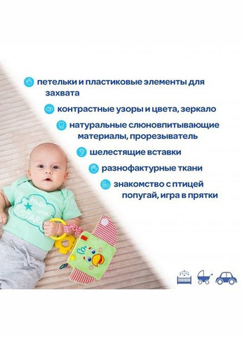 Подвеска-кубик Зоо "Попугай Пустун" МС 110202-01 Macik (337178662)