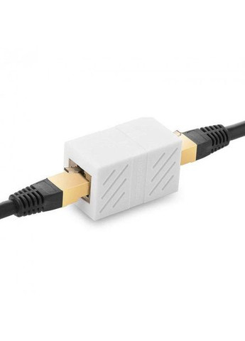З'єднувач витої пари RJ45 Cat7 Cat6 Cat5e роз'єм-подовжувач Ethernet White (NW114) 20311 Ugreen (300523721)