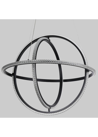 Люстра чорна "CRYSTAL" арт-деко (99-L8703D-3 (600) BK) No Brand (370072490)