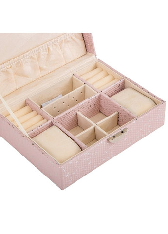 Шкатулка-трансформер для украшений кожзам 18х27х10 см 19065-019 розовая Lefard (346534705)
