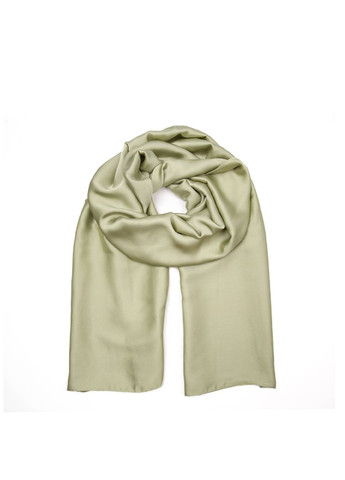 Палантин женский однотонный атлас зеленая КРИСТАЛ LuckyLOOK 723-528 (326487879)