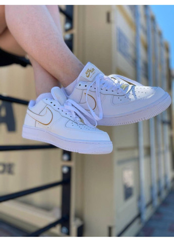 Білі Осінні кросівки чоловічі nike air force 1 white 5 найк аір форс 1 преміум No Brand