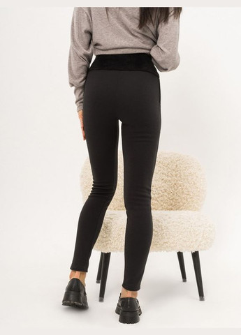 Черные зимние леггинсы 5511 черные ISSA PLUS