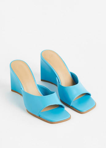 Бирюзовые мюли H&M