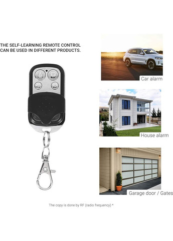 Набір HD-Line 2X: 2 пульти сигналізації для гаражних воріт 433 МГц, сріблястий No Brand (300657730)