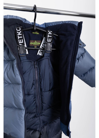 Комбінована зимня комплект террі джинсово-синій Cvetkov Терри