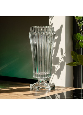 Ваза для цветов круглая 34.5 см стеклянная декоративная ваза из толстого стекла 1.8 л HP-19-141 Jooki (360920808)