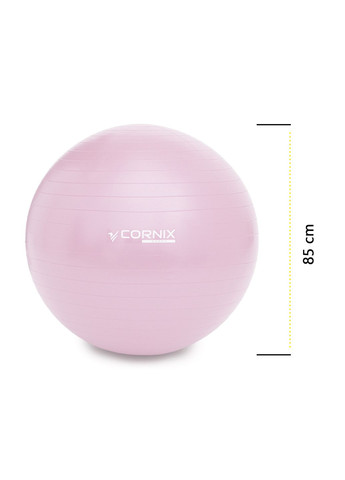 М'яч для фітнесу (фітбол) 85 см Anti-Burst XR-0370 Light Pink Cornix (318867458)
