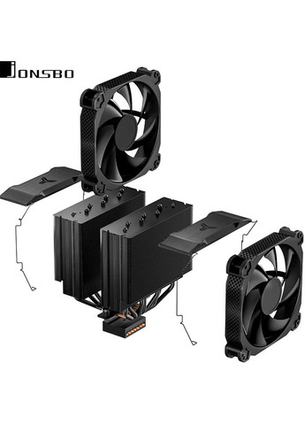 Кулер процесорний HX7280 Black 140mm Jonsbo (322031230)