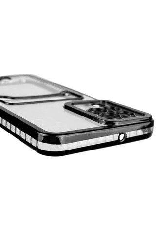 Чехол для Galaxy A22 4G (SM-A225F) с чёрной окантовкой с карманом для карт на самсунг а22 чёрный Samsung (366022098)