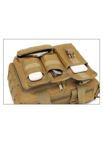 Велика дорожня тактична сумка для документів і ноутбука 15.6 олива MOLLE KT6003601 Solve (305743502)