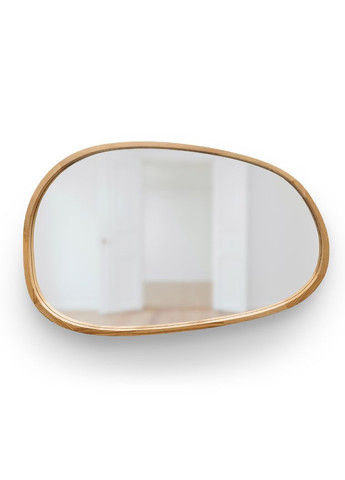 Дзеркало асиметричне дерев'яне Natural Dark Ясен 55x85 см Luxury Wood Dali (369546945)